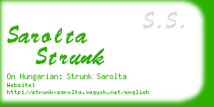sarolta strunk business card